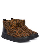 GUESS Cizme dama LEOPA - negru/maro - textil -
