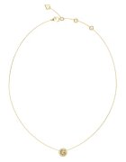 GUESS Colier ajustabil cu pandantiv logo - Auriu