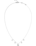 GUESS Colier cu pandantive cu zirconia - Argintiu