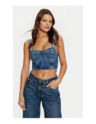 GUESS Crop top din denim