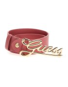 GUESS Curea cu catarama cu logo Melisandra - Roz prafuit
