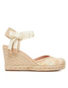 GUESS Espadrile dama WHIMU - piele ecologica - Bej