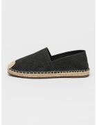 GUESS Espadrile de bumbac cu logo - Negru