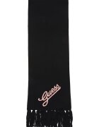 GUESS Fular cu logo brodat - Negru/Roz