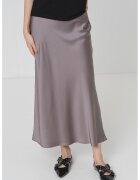 GUESS Fusta cu croiala pe bie - Maro taupe