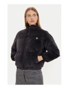 GUESS Geaca cu fermoar si aspect catifelat
