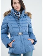 GUESS Geaca cu umplutura de puf - Albastru pastel