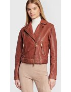 GUESS Geaca de piele dama - Piele naturala - Maro