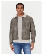GUESS Geaca din imitatie de piele - maro - barbati