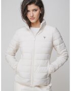 GUESS Geaca slim fit pentru fitness - Alb murdar