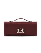GUESS Geanta baguette din piele - Visiniu