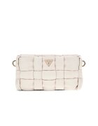 GUESS Geanta crossbody cu aspect impletit - Crem