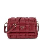 GUESS Geanta crossbody cu aspect impletit - Rosu