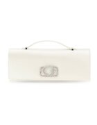GUESS Geanta crossbody cu bareta lant - Alb optic