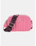 GUESS Geanta crossbody cu design matlasat - Roz