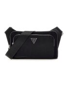 GUESS Geanta crossbody cu logo discret Milano - Negru