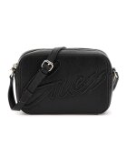 GUESS Geanta crossbody cu logo in relief - Negru