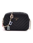 GUESS Geanta crossbody cu talismane logo - Negru