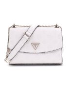 GUESS Geanta crossbody de piele ecologica Cresidia - Alb murdar
