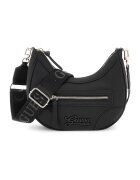 GUESS Geanta crossbody de piele ecologica cu bareta ajustabila - Negru stins