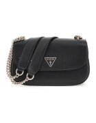 GUESS Geanta crossbody de piele ecologica cu bareta de lant Daryna - Negru