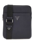GUESS Geanta crossbody de piele ecologica cu logo Certosa - Albastru inchis
