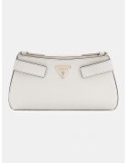 GUESS Geanta crossbody de piele ecologica Serenova - Alb murdar