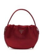GUESS Geanta crossbody de satin Elsie - Visiniu