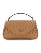GUESS Geanta crossbody din piele ecologica cu aspect matlasat - Caramel