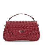 GUESS Geanta crossbody din piele ecologica cu aspect matlasat - Rosu inchis