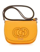 GUESS Geanta crossbody din piele ecologica cu clapa - Portocaliu