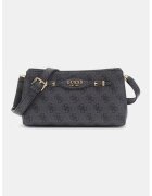 GUESS Geanta crossbody din piele ecologica cu model - Gri inchis