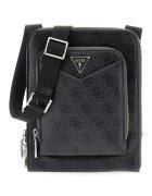 GUESS Geanta crossbody din piele ecologica cu model logo Siena - Negru