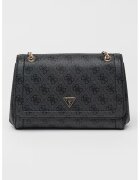GUESS Geanta crossbody din piele ecologica cu model monograma Noelle - Gri carbune