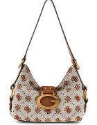 GUESS Geanta cu bareta de umar si logo Camden - Bej