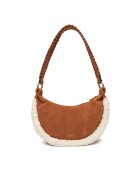 GUESS Geanta dama Amita Mini - piele naturala - culoare cognac
