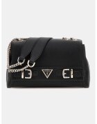 GUESS Geanta de piele ecologica cu bareta si logo Ali Luxury - Negru