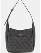 GUESS Geanta de piele ecologica cu monograma - Gri inchis