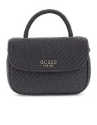 GUESS Geanta de umar cu aplicatie logo metalica - Negru