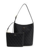 GUESS Geanta de umar cu etui detasabil Meridian II - Gri antracit