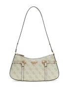 GUESS Geanta de umar cu model monograma Leona - Verde pal