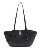 GUESS Geanta de umar cu model monograma Yesba - Gri antracit