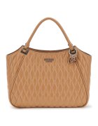 GUESS Geanta din piele ecologica cu bareta de umar si aspect matlasat - Caramel