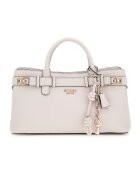 GUESS Geanta din piele ecologica cu maner - Maro taupe deschis