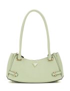 GUESS Geanta din piele ecologica cu maner - Verde pal