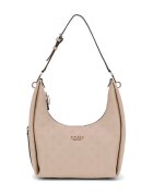 GUESS Geanta hobo cu bareta ajustabila si model logo - Roz pal