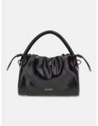 GUESS Geanta mica de mana cu detaliu logo - Negru stins