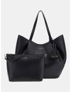 GUESS Geanta shopper de piele ecologica cu etui detasabil - Negru