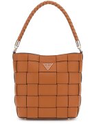 GUESS Geanta tote din piele ecologica - Maro scortisoara