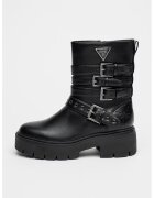 GUESS Ghete de piele ecologica cu aspect masiv - Negru